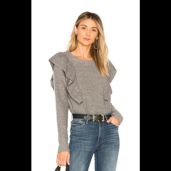 Anthropologie Sweaters - Anthropologie McGuire Sabina Ruffled Crew Neck Sweater - New!